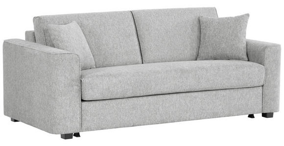 SCHLAFSOFA Webstoff Hellgrau  - Hellgrau/Schwarz, Design, Kunststoff/Textil (205/83/100cm) - Xora