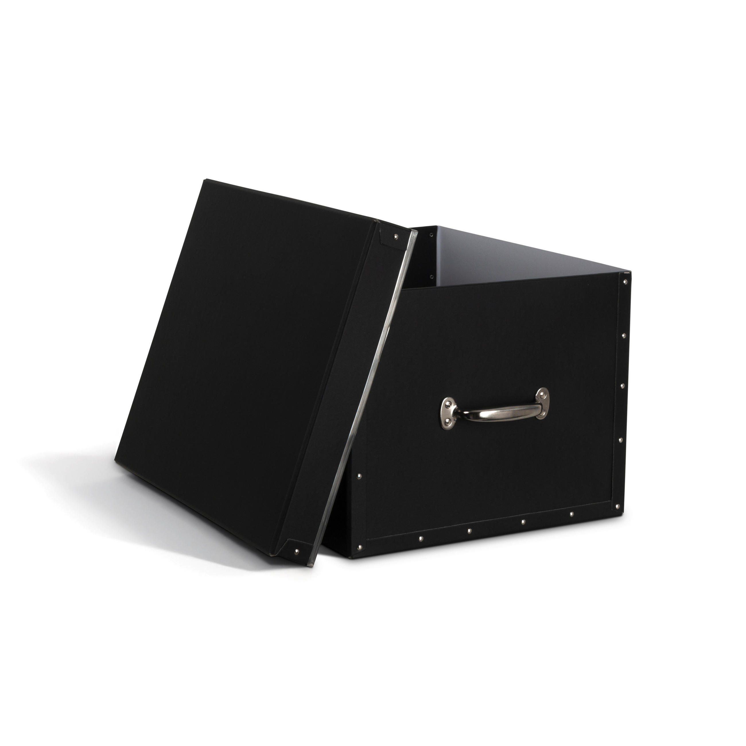 AUFBEWAHRUNGSBOX    43/36.5/28.5 cm  - Schwarz, Basics, Karton/Papier (43/36.5/28.5cm)