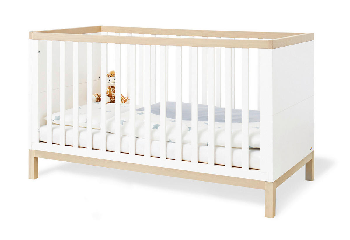 BABYZIMMER LIGHT  - Ahornfarben/Weiß, Design, Holzwerkstoff - Pinolino