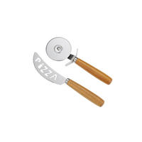 KNIVSET  - stålfärgad/brun, Design, metall/trä (23/2/28,5cm) - Dorre