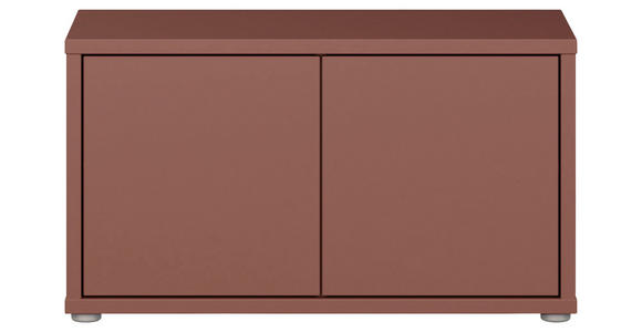 GARDEROBENBANK - Terracotta/Grau, MODERN, Kunststoff (74,5/41,5/34,9cm) - Carryhome