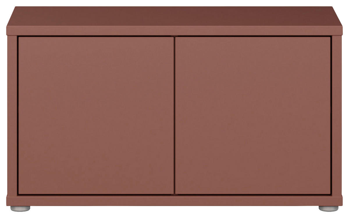 GARDEROBENBANK - Terracotta/Grau, MODERN, Kunststoff (74,5/41,5/34,9cm) - Carryhome