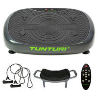 VIBRATIONSPLATTE FIT V20 - Schwarz/Grün, Basics, Kunststoff/Metall (71/39/34cm) - Tunturi