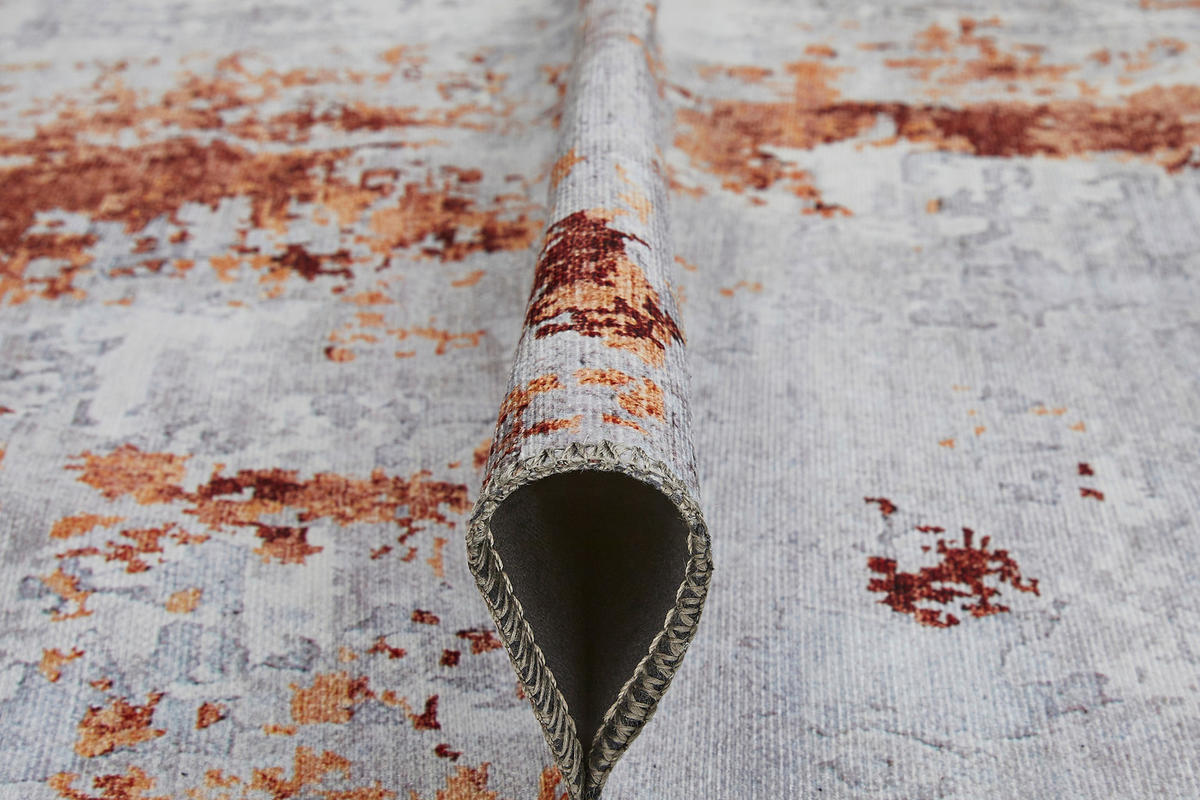 VINTAGE-TEPPICH 200/290 cm Lago  - gris/couleur rouille, Design, textile (200/290cm) - Novel