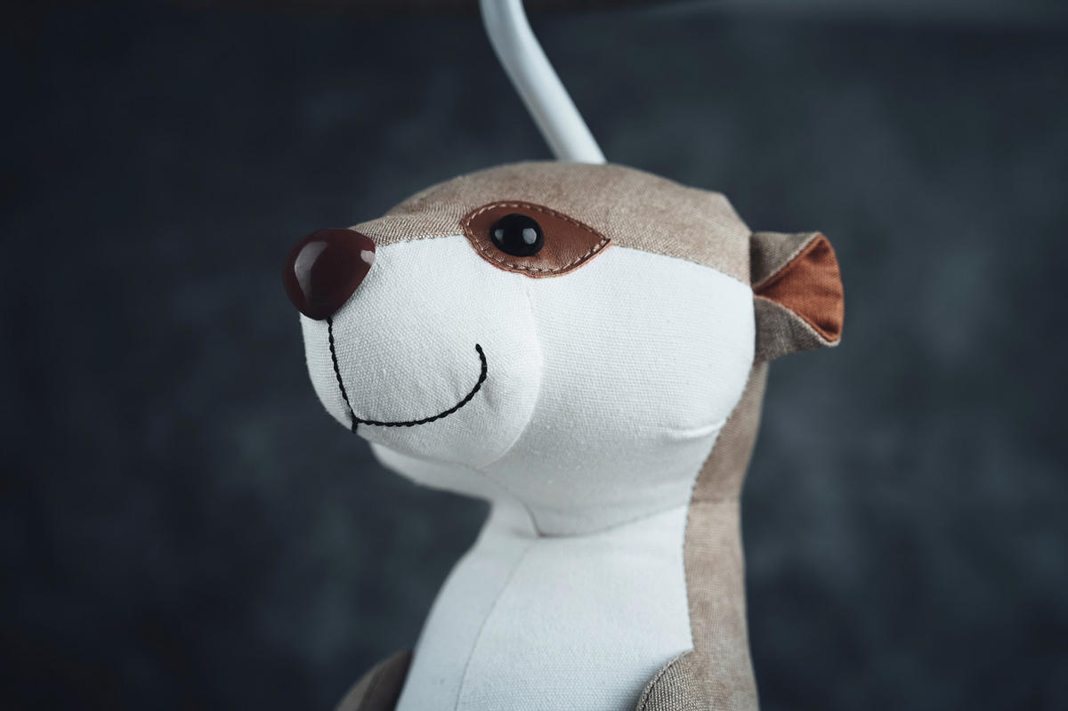 LED-KINDERTISCHLEUCHTE 28/26,5/61 cm   - Beige/Weiß, Trend, Textil/Metall (28/26,5/61cm) - Happy Lamps