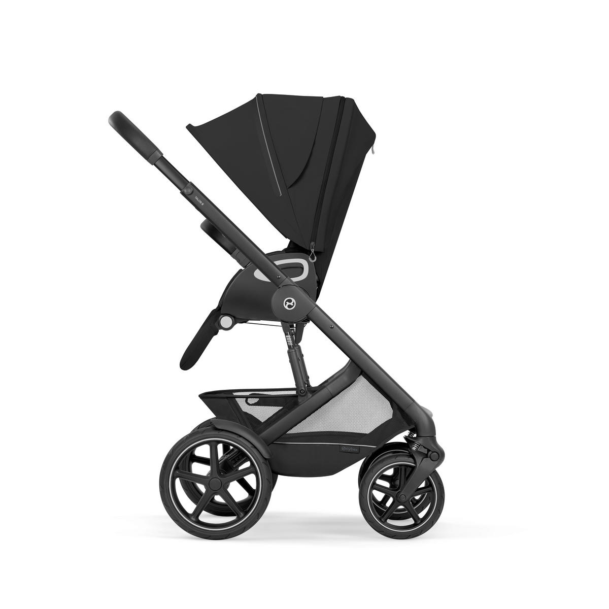 KINDERWAGEN Talos S BLK inkl. Fold-Carrycot  - Schwarz, Basics, Textil/Metall (93/60/115cm) - cybex GOLD