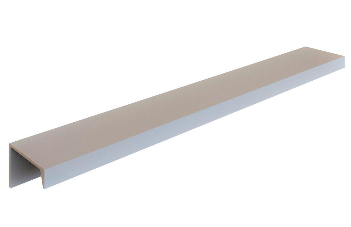 KÜCHENLEERBLOCK 300 cm   in Weiss, Eiche Wotan  - Weiss/Eiche Wotan, Design, Holzwerkstoff/Metall (300cm) - Held