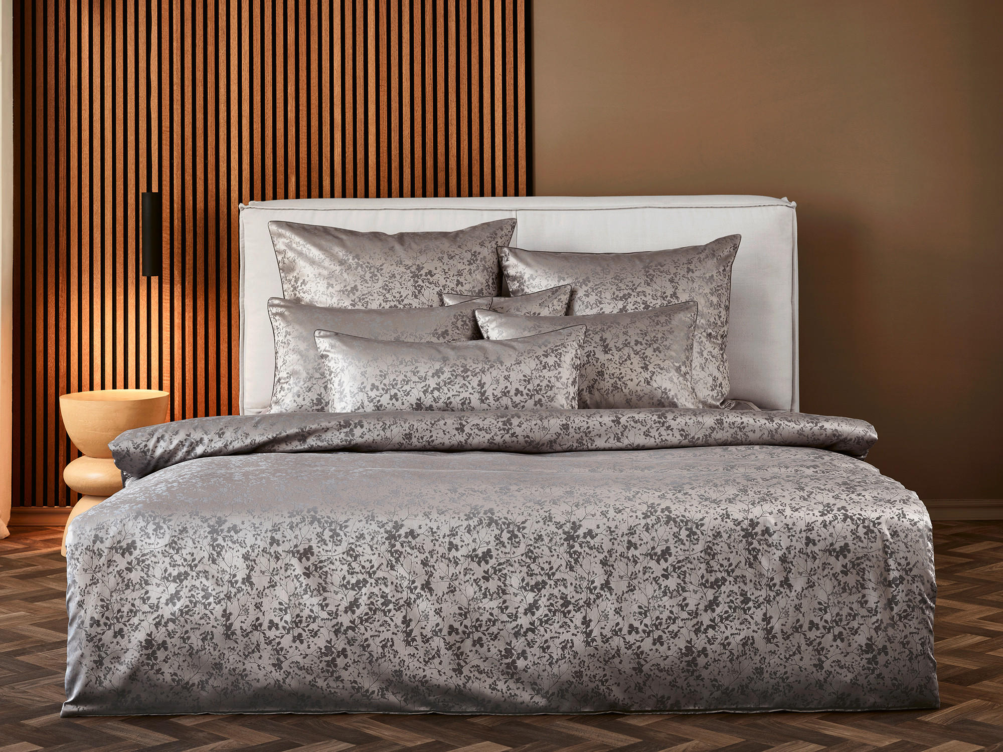 BETTWÄSCHESET Damast 160/210 cm  70 cm/50 cm  - Anthrazit, Basics, Textil (160/210cm) - Curt Bauer