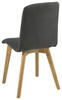 STUHL Webstoff Anthrazit, Eichefarben  - Eichefarben/Anthrazit, LIFESTYLE, Holz/Textil (42/90/43cm) - Livetastic