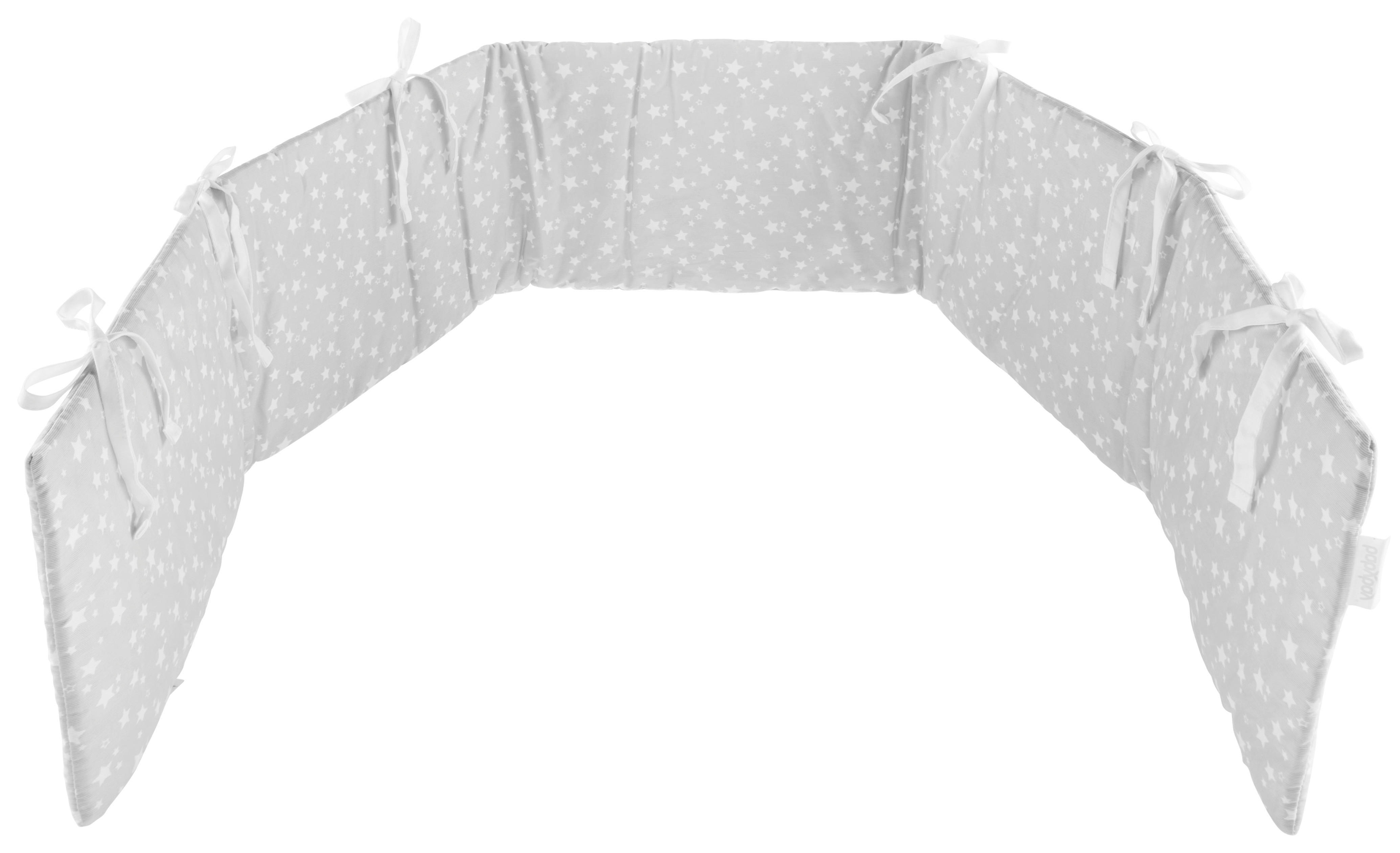 Nestchen Pique Babybay  168/2/24 cm   - Weiß/Grau, Basics, Textil (168/2/24cm) - Babybay