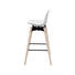 TRESENSTUHL Lederlook Eiche massiv Eichefarben, Weiß - Eichefarben/Weiß, Design, Holz/Kunststoff (48,5/94/49cm) - Carryhome