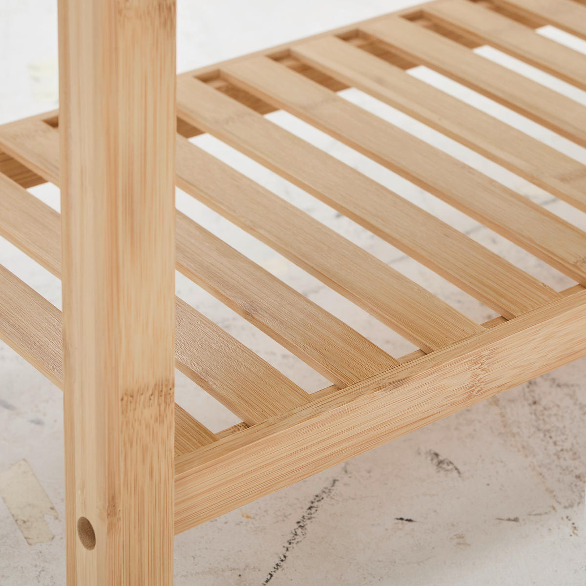 SCHUHBANK Naturfarben, Beige  - Beige/Naturfarben, Basics, Naturmaterialien/Textil (90/44.5/34.5cm) - Carryhome