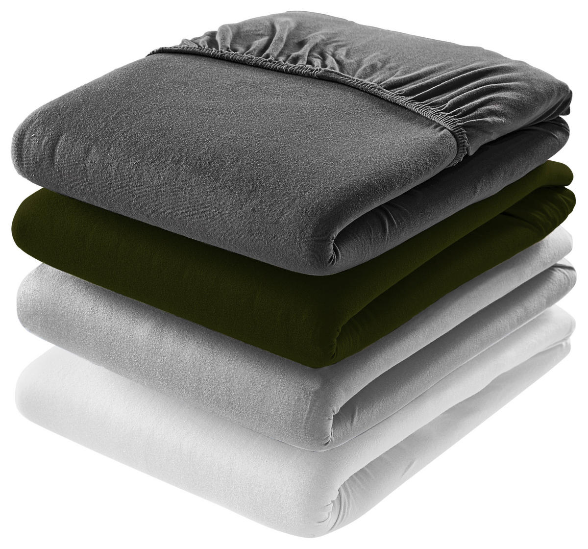 SPANNBETTTUCH Zermatt Biber  - Silberfarben, KONVENTIONELL, Textil (100/200cm) - Esposa