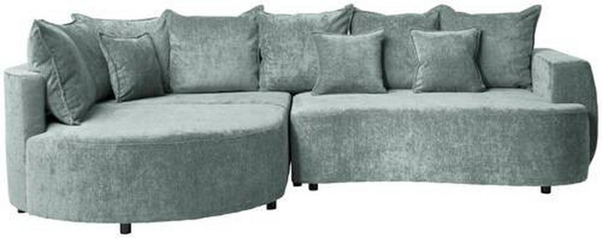 Freisteller von Carryhome ECKSOFA Mintgrün Chenille.