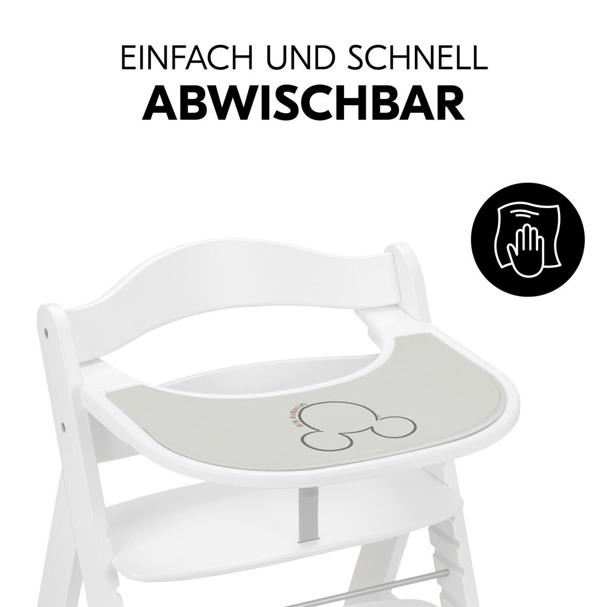 ESS- UND SPIELBRETT Highchair Tray Mat  - Beige, Basics, Kunststoff (43/0.5/29cm) - Hauck