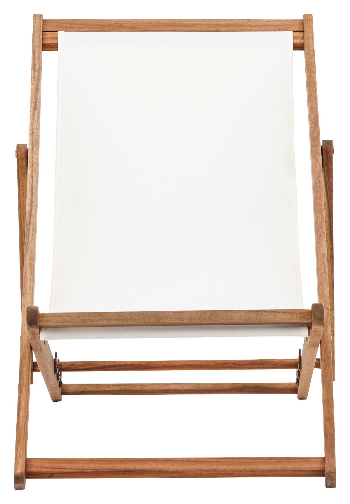STRANDFÅTÖLJ   57/80/105 cm  - beige/naturfärgad, Klassisk, trä/textil (57/80/105cm) - Gardenson