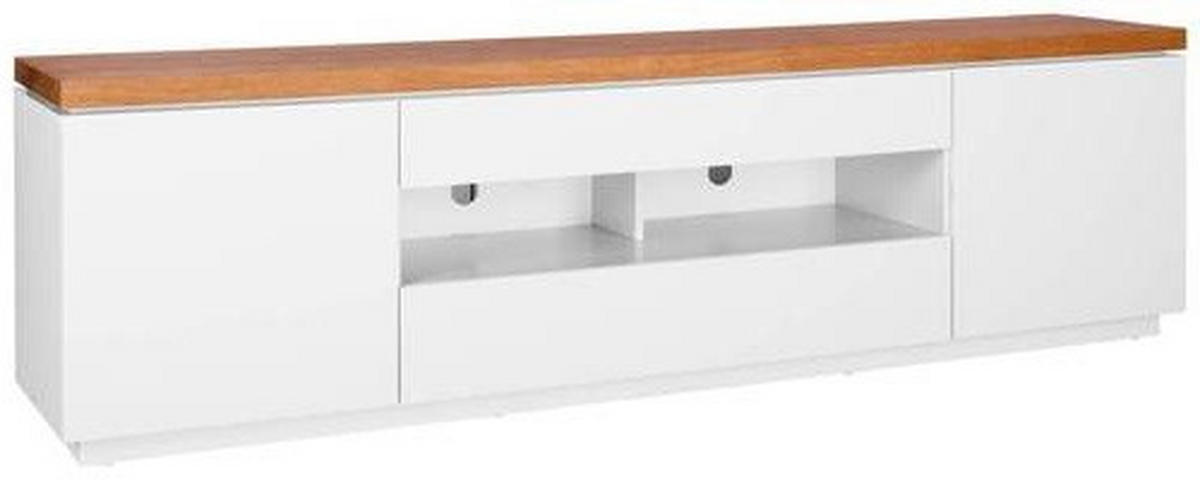 LOWBOARD  in 200/56/40 cm  - Eichefarben/Weiß, MODERN, Holz/Holzwerkstoff (200/56/40cm) - Carryhome
