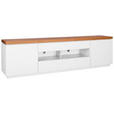 LOWBOARD  in 200/56/40 cm  - Eichefarben/Weiß, MODERN, Holz/Holzwerkstoff (200/56/40cm) - Carryhome