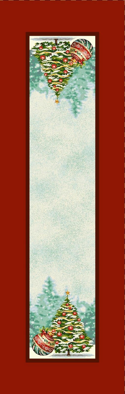 ASZTALI FUTÓ   - bordó, Basics, textil (40cm)