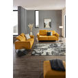 2-SITZER-SOFA in Leder Currygelb  - Currygelb/Schwarz, Design, Leder/Metall (162/79/104cm) - Emilio Belluti