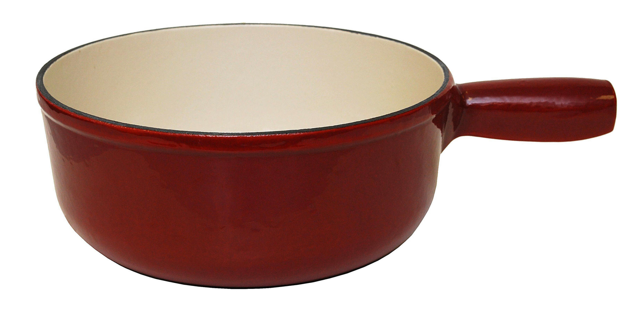 FONDUEPFANNE Heidi Cheese Line  - Weiss/Rot, Basics, Metall (23/24,70/10,10cm) - Heidi Cheese Line