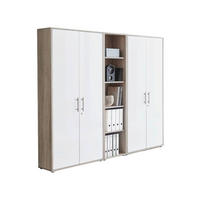 AKTENSCHRANK Weiß, Sonoma Eiche  - Weiß/Sonoma Eiche, MODERN, Holzwerkstoff (213/186/33cm) - MID.YOU