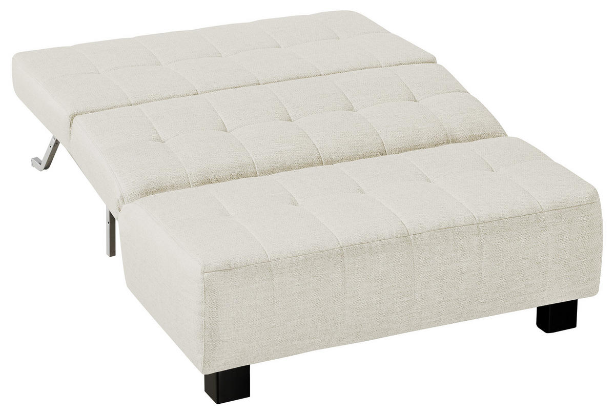 SCHLAFSOFA Naturfarben  - Schwarz/Naturfarben, Design, Textil/Metall (125/92/102cm) - Novel