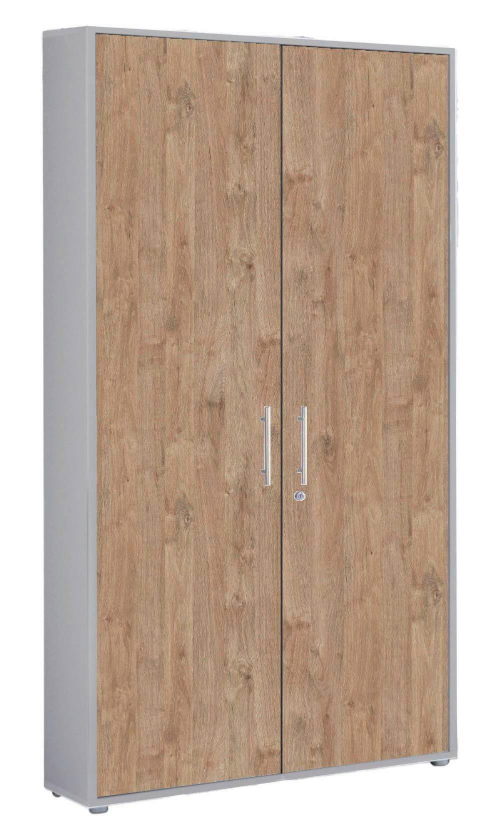 MID.YOU SKŘÍŇ NA ŠANONY, šedá, barvy dubu, 84,4/185,6/33 cm