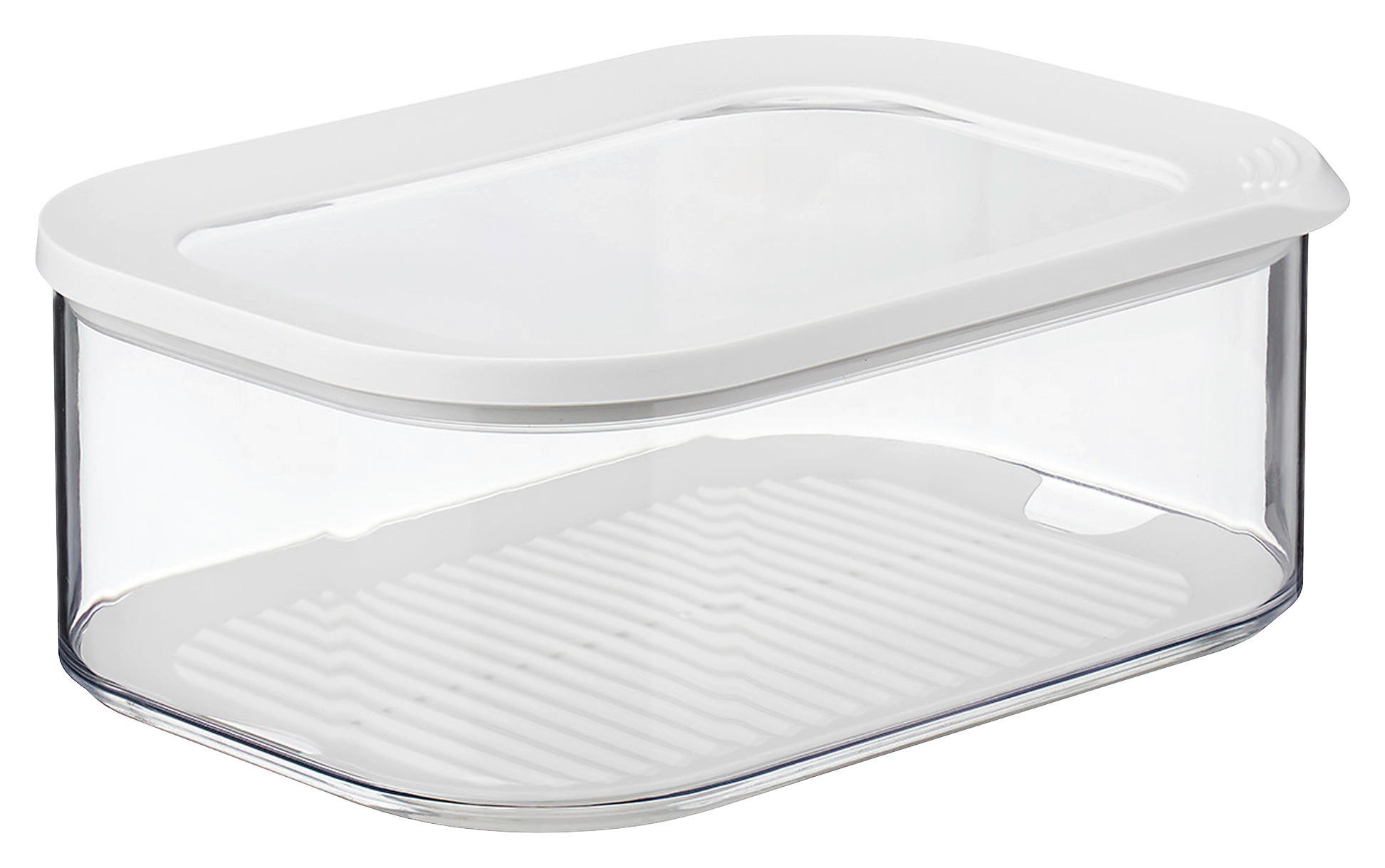 VORRATSDOSE MODULA 2 L  - Transparent/Weiß, Basics, Kunststoff (2l) - Mepal