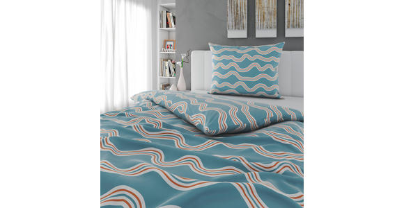 BETTWÄSCHE Satin 140/200 cm  - Hellblau, Textil (140/200cm) - Novel