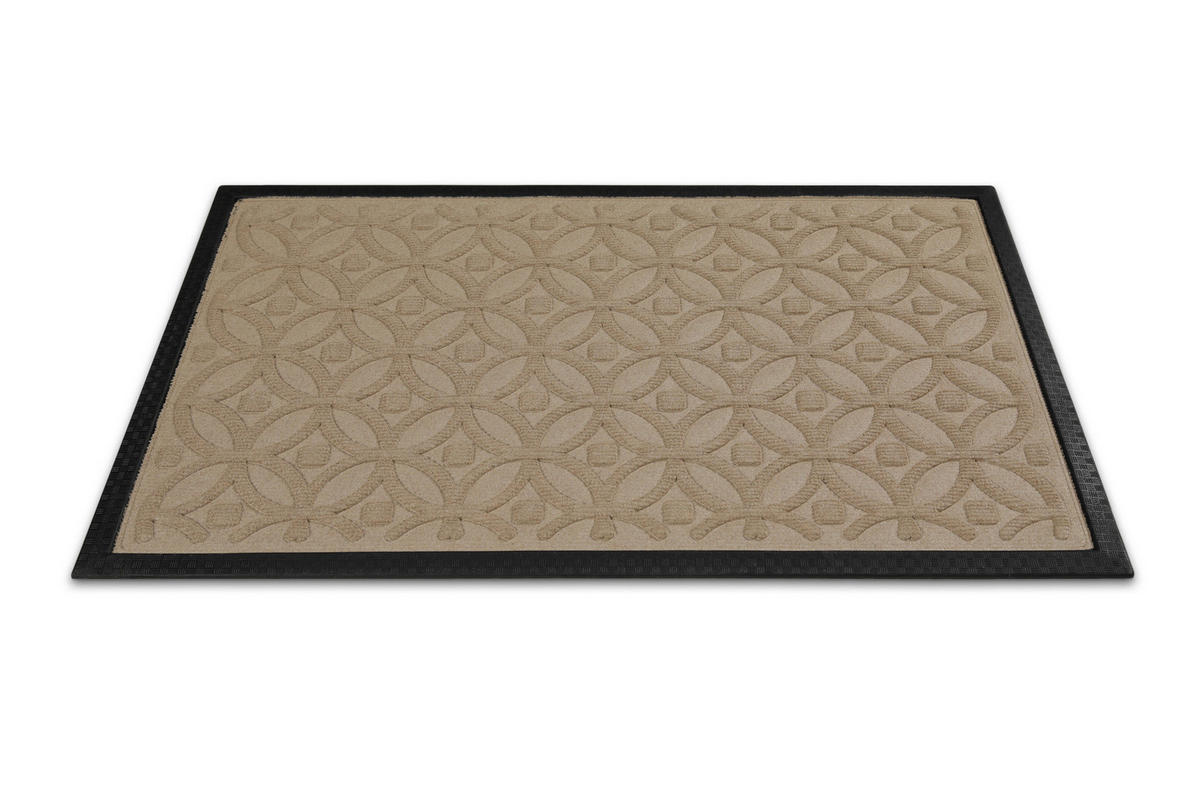 FUßMATTE 60/90 cm Midnight Mosaic  - Ecru, KONVENTIONELL, Kunststoff/Textil (60/90cm) - WECON HOME