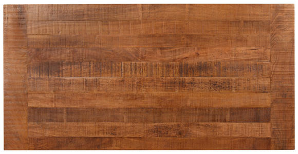 ESSTISCH Mangoholz vollmassiv Holz Weiß, Hellbraun rechteckig  - Hellbraun/Weiß, ROMANTIK / LANDHAUS, Holz (180/76/90cm) - Landscape
