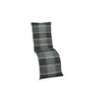 RELAXSESSELAUFLAGE in Grau Karo  - Grau, Basics, Textil (50/9/170cm)