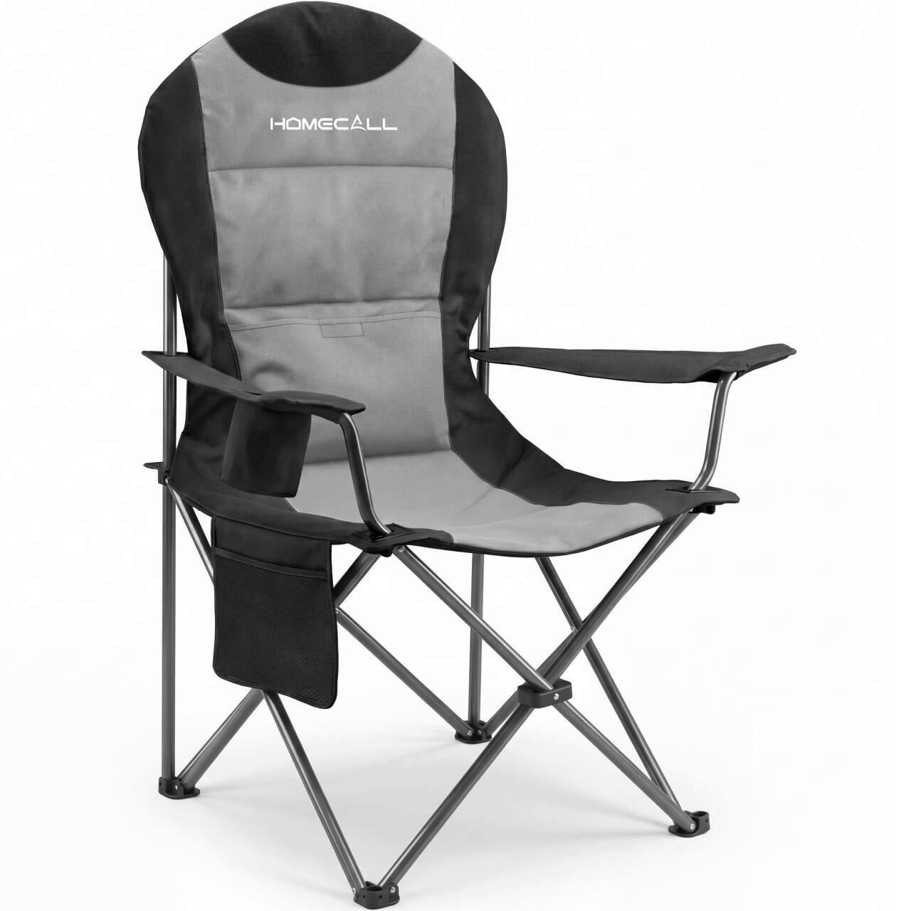 CAMPINGSESSEL - Silberfarben/Schwarz, Basics, Textil/Metall (84/110/60cm) - Modante
