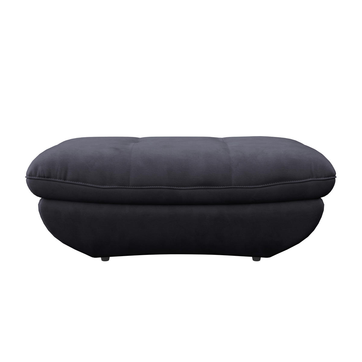 HOCKER in Textil Dunkelblau  - Schwarz/Dunkelblau, Modern, Kunststoff/Textil (107/75cm) - MID.YOU