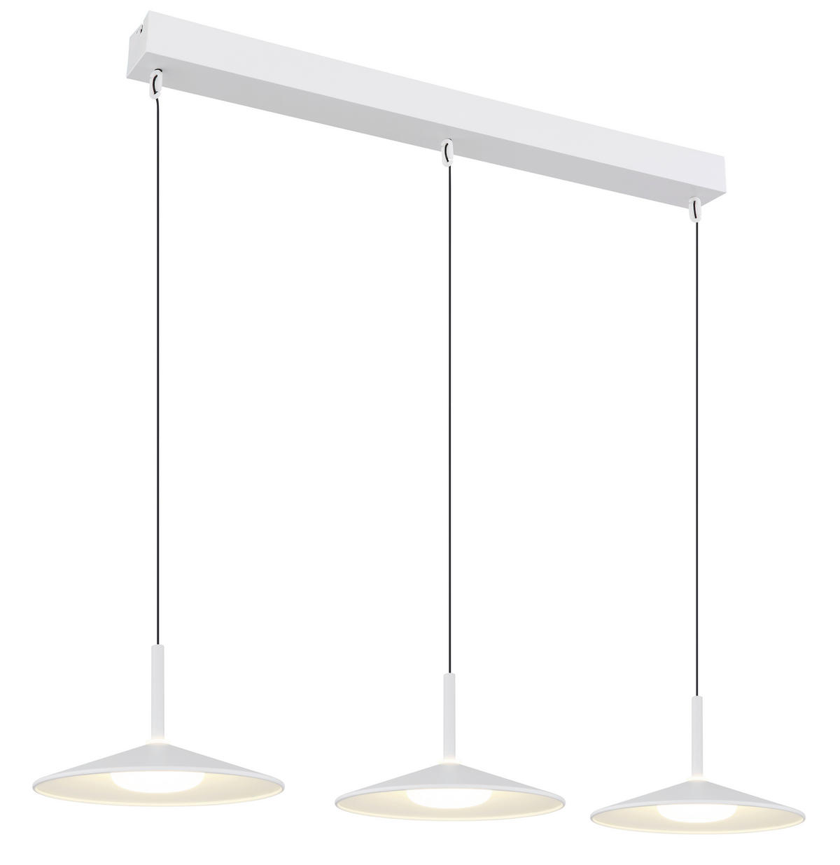 LED-HÄNGELEUCHTE LAMPONE 95/25/180 cm   - Transparent/Opal, Trend, Kunststoff/Metall (95/25/180cm) - Globo