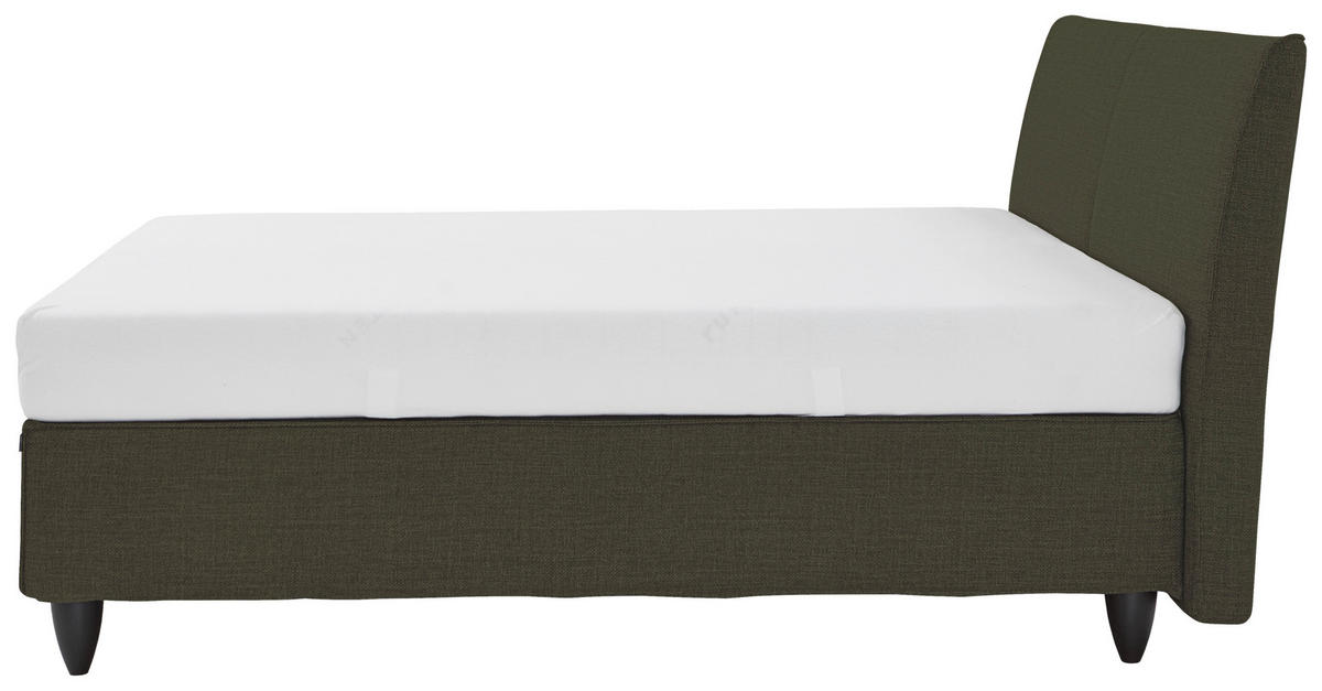 BOXSPRINGBETT 180/200 cm  in Braun  - Schwarz/Braun, Design, Holzwerkstoff/Kunststoff (180/200cm) - RUF Betten