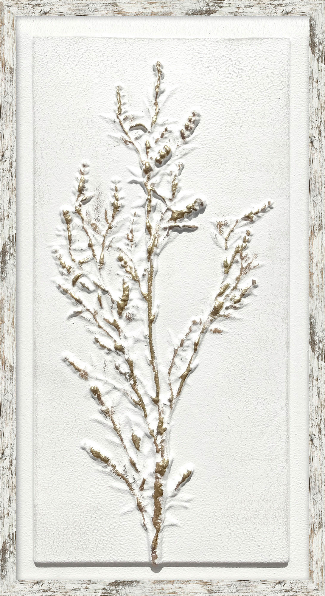 ORIGINALBILD Blumen, Pflanzen 30/55 cm  - Goldfarben/Braun, Trend, Holzwerkstoff/Kunststoff (30/55cm) - Monee