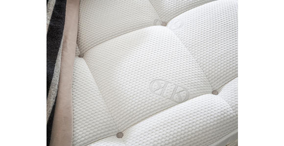 BOXSPRINGBETT 180/200 cm,  in Rostfarben, Matratzen, unterschiedliche Matratzenhärtegrade je Bettseite, H2 + H3 = mittel + fest  - Rostfarben/Schwarz, Design, Kunststoff/Textil (180/200cm) - Dieter Knoll