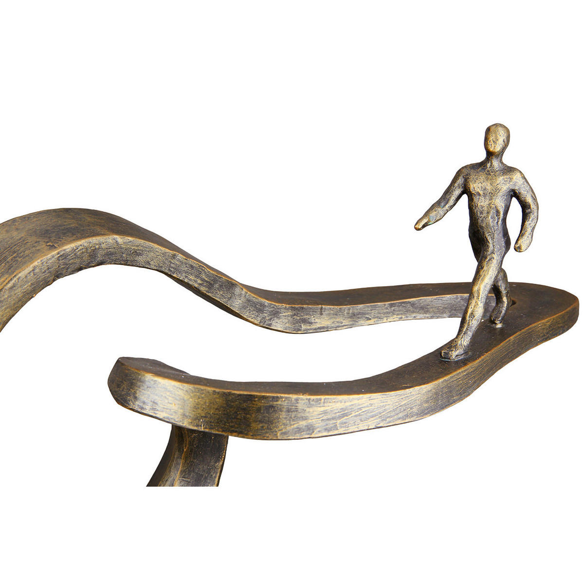 SKULPTUR - Bronzefarben, LIFESTYLE, Kunststoff (32/25/15cm)