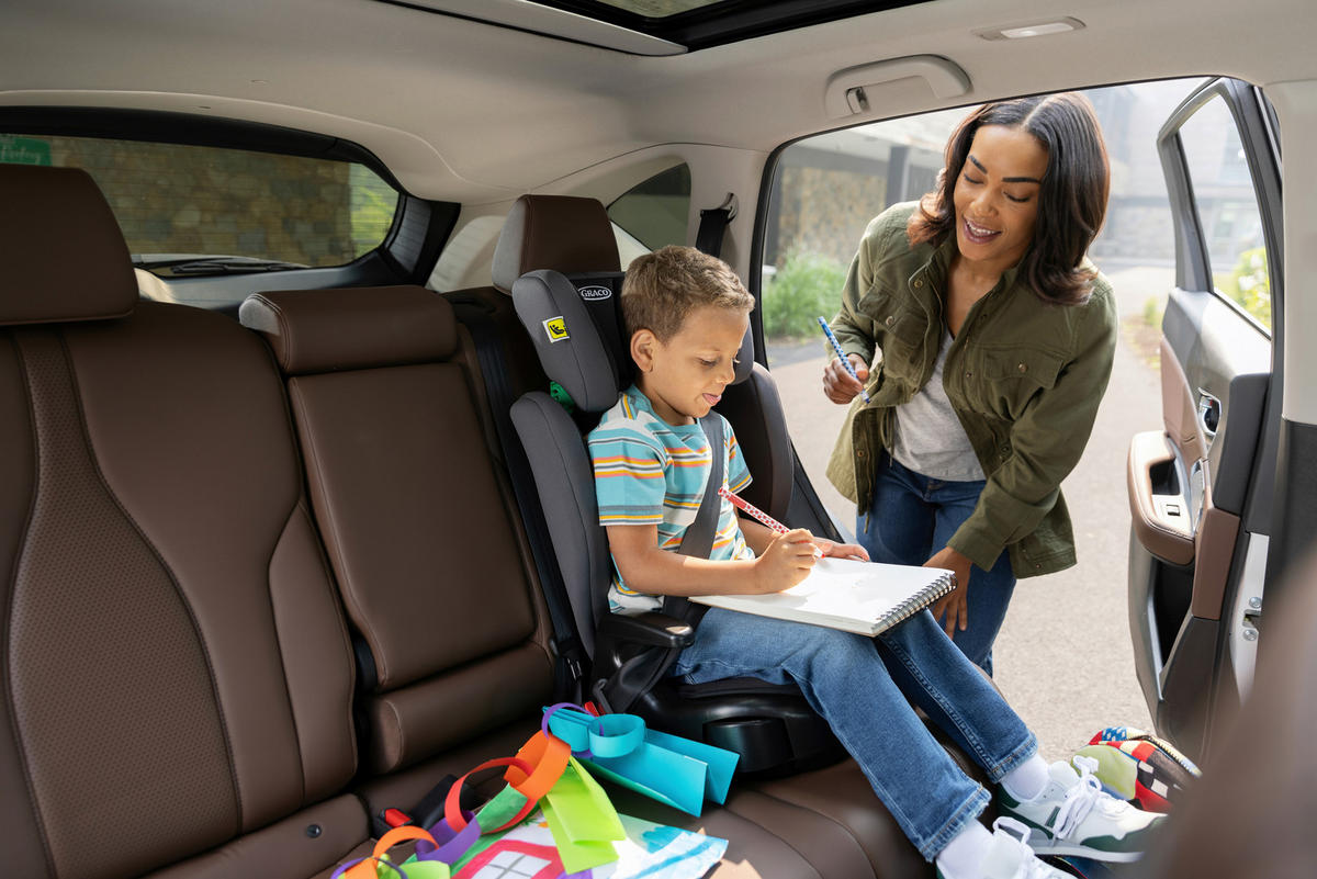 KINDERAUTOSITZ Junior Maxi R129  - Dunkelgrau, Basics, Kunststoff/Textil (39/46,3/64,5-85,5cm) - Graco