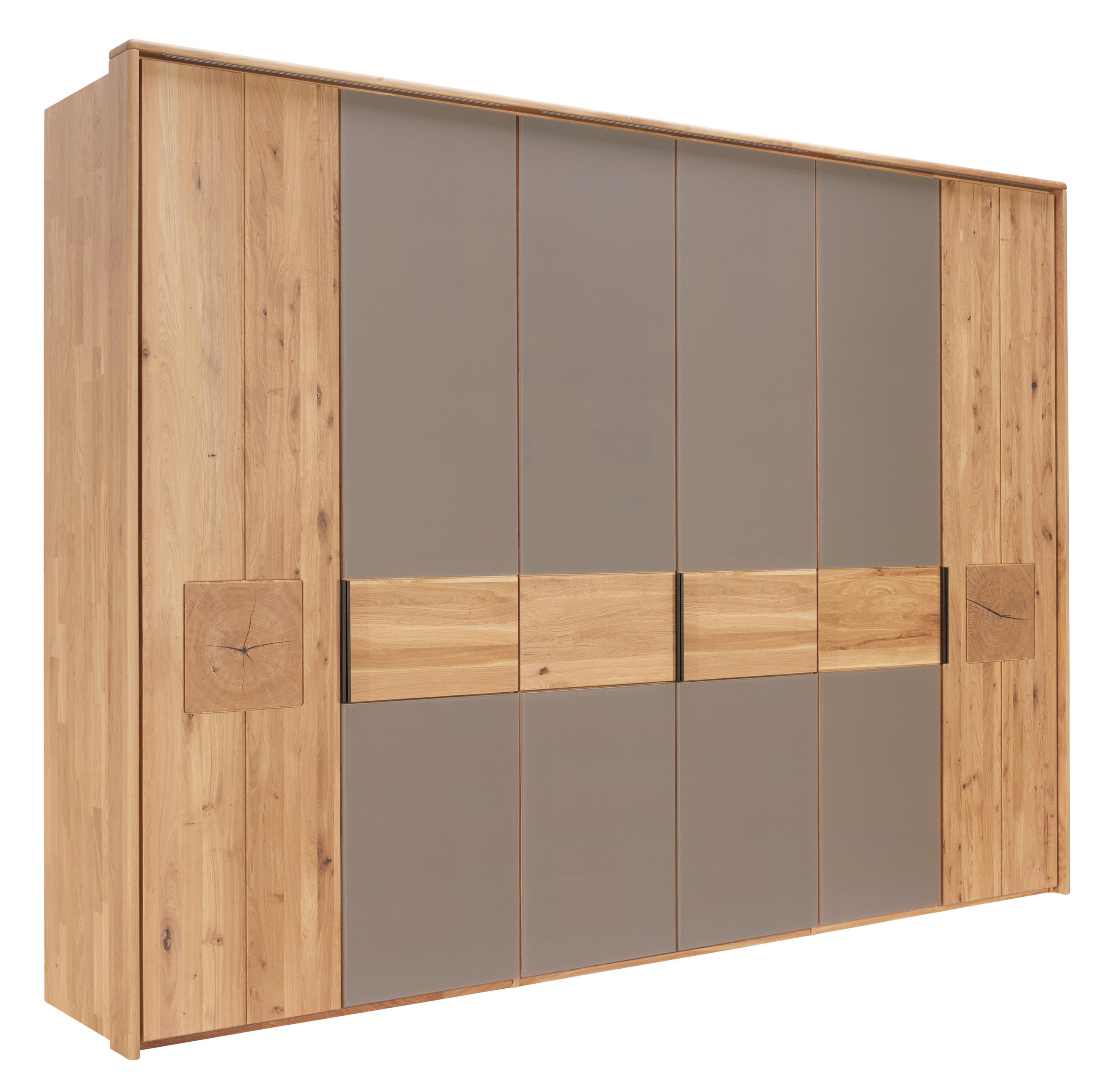 DREHTÜRENSCHRANK 301.9/223.3/62 cm 6-türig  - Eichefarben/Braun, Natur, Holz/Holzwerkstoff (301.9/223.3/62cm) - Valnatura