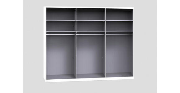 SCHWEBETÜRENSCHRANK  in Grau  - Grau, Design, Holzwerkstoff/Metall (300/217/67cm) - Novel