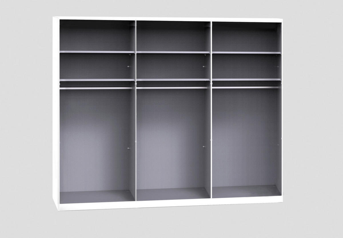 SCHWEBETÜRENSCHRANK in Graphitfarben  - Graphitfarben, Design, Holzwerkstoff/Metall (300/236/67cm) - Novel