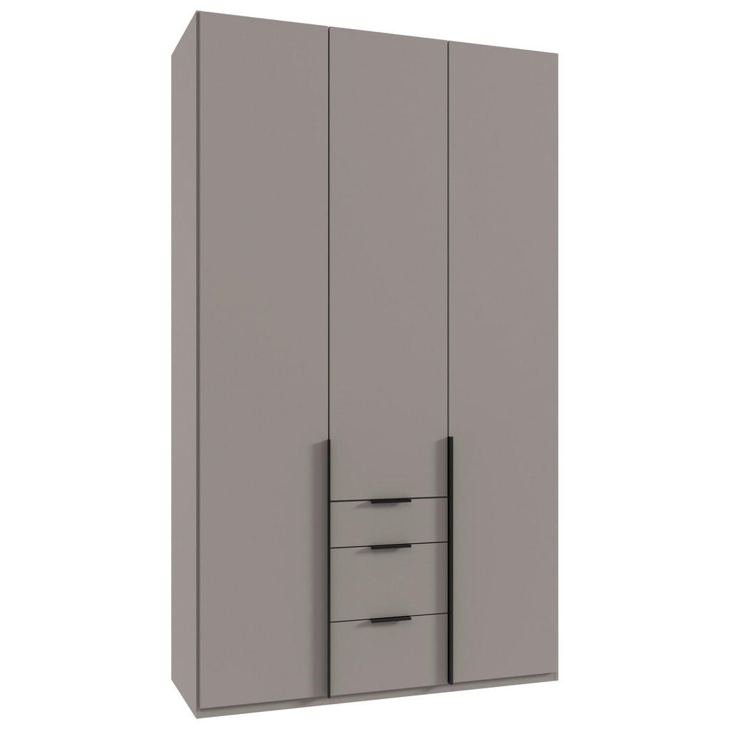 Drehtürenschrank Ny A Black Grau/Sahara B: 135 cm