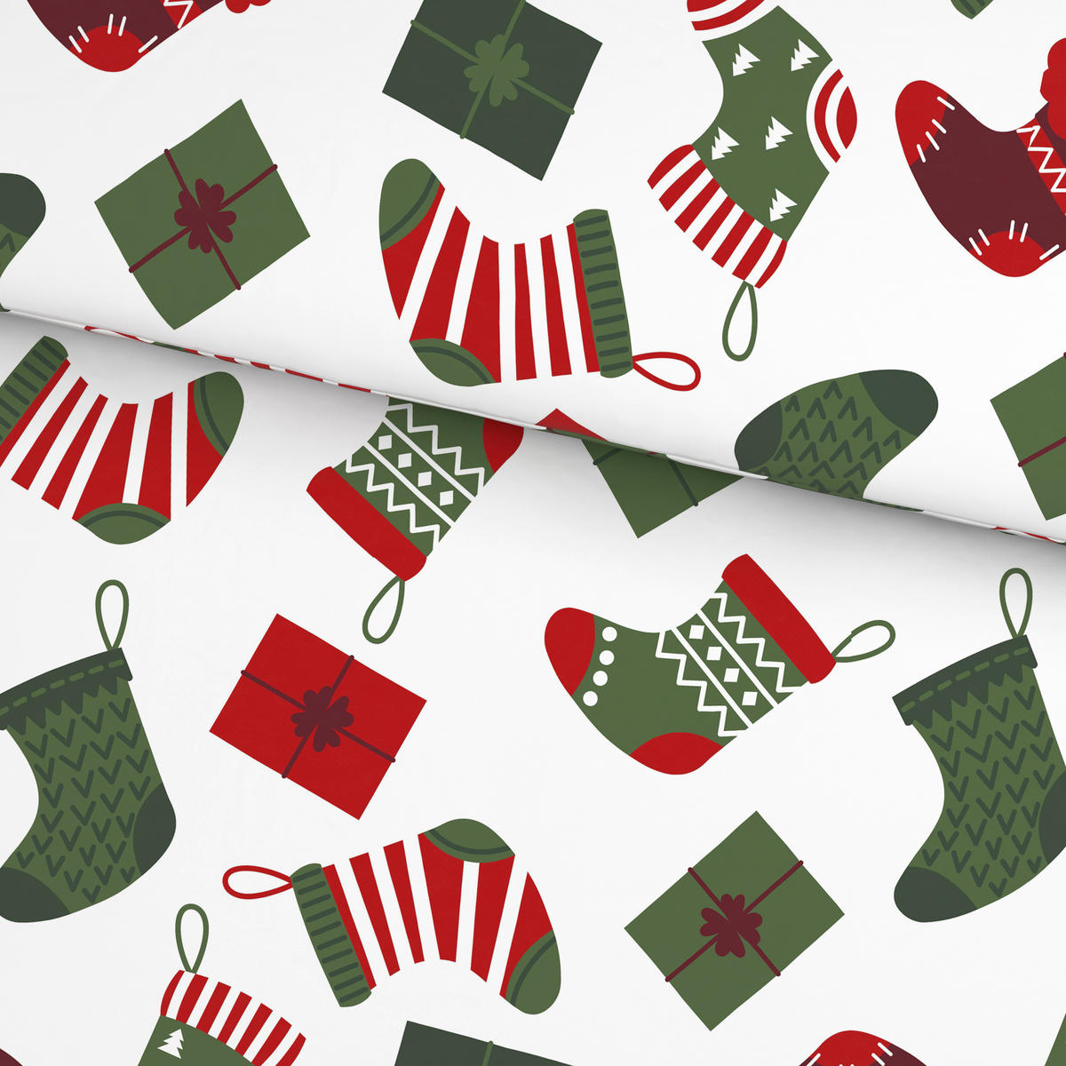 BETTWÄSCHE 2-teilig Renforcé 140/200 cm  - Rot/Weiß, Design, Textil (140/200cm) - X-Mas