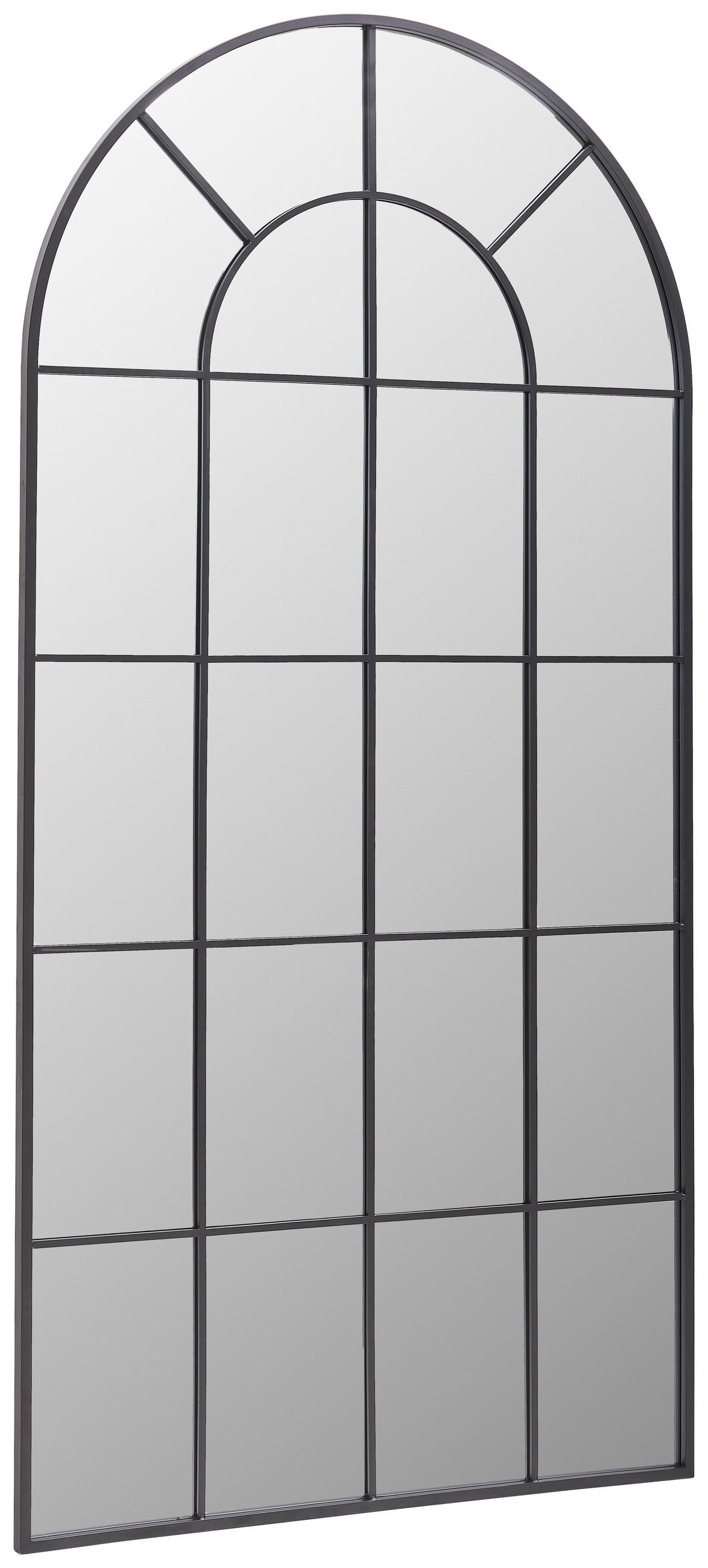 WANDSPIEGEL 100/200/2,5 cm    in Freiform  - Schwarz, LIFESTYLE, Glas/Holzwerkstoff (100/200/2,5cm) - Landscape