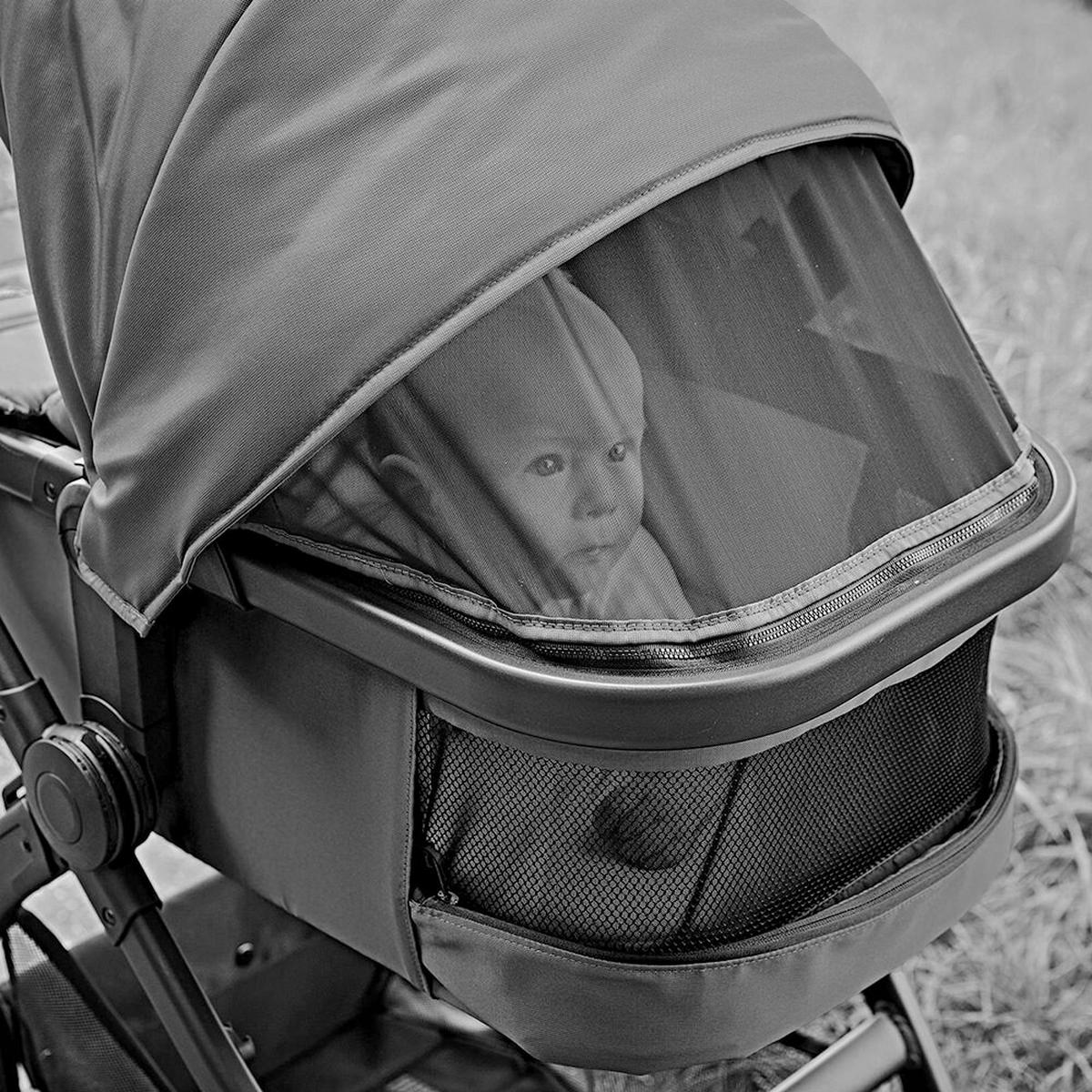 KOMBIKINDERWAGEN  FX4 Swing Set  Mokka  - Beige/Schwarz, Basics, Textil (100/55/130cm) - Gesslein