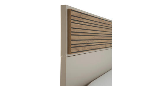 BETT 120/200 cm in Kaschmir - Kaschmir/Anthrazit, KONVENTIONELL, Holzwerkstoff/Metall (120/200cm) - Xora