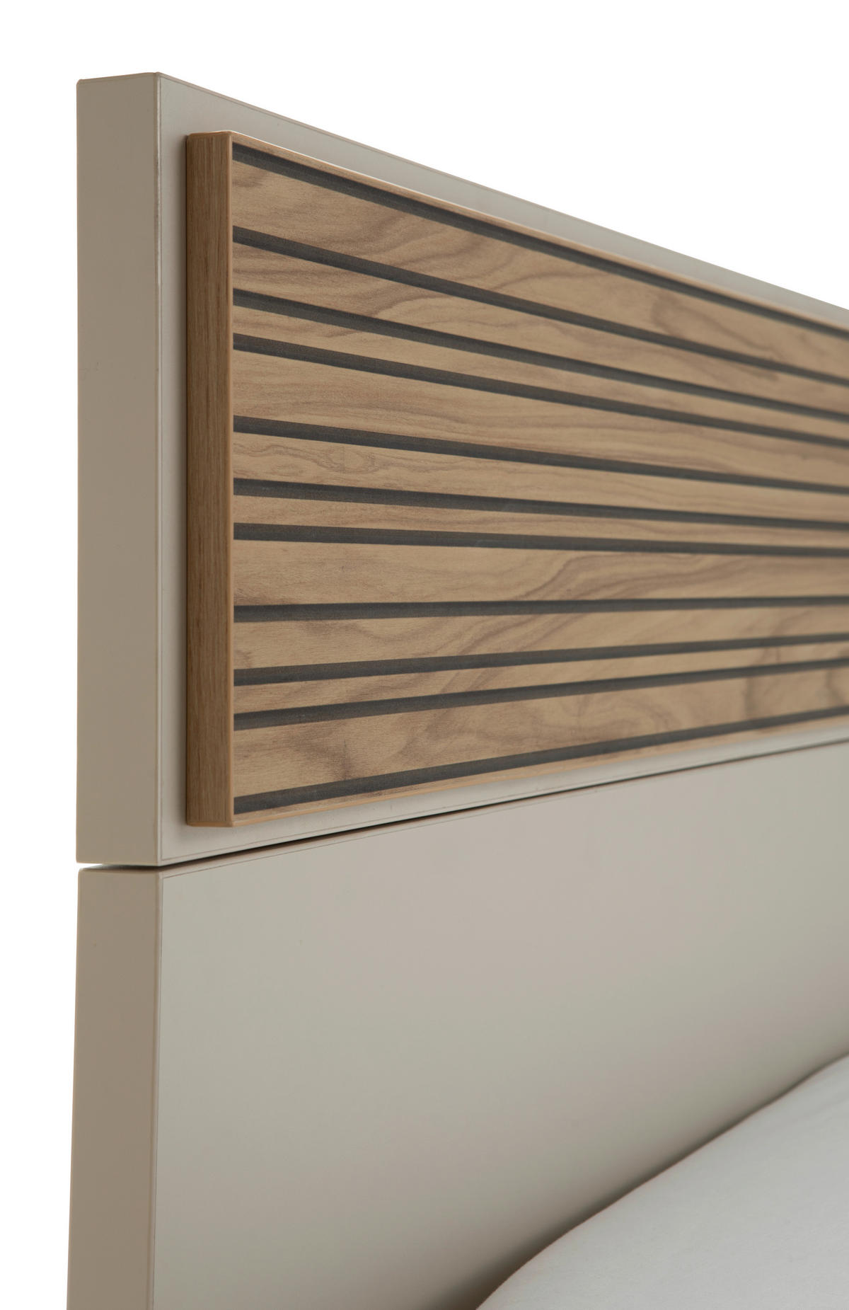 BETT 120/200 cm  in Kaschmir  - Kaschmir/Anthrazit, KONVENTIONELL, Holzwerkstoff/Metall (120/200cm) - Xora